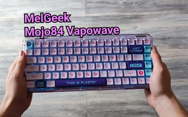 MelGeek Mojo84 Vaporwave top view